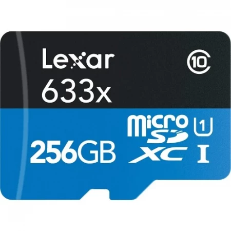 Lexar 256GB High-Performance 633x microSDXC UHS-I Memory Card